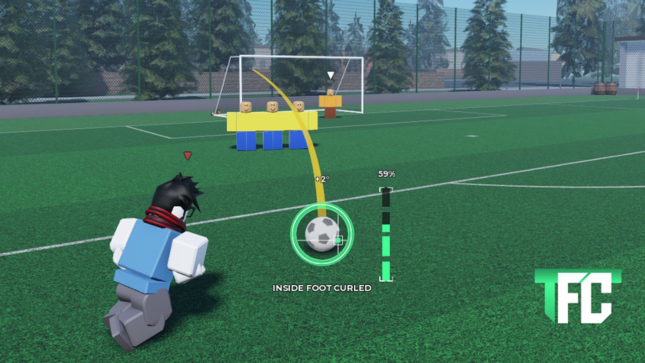 That Freekick Challenge free kick lined up against a defensive wall with the goal in the background